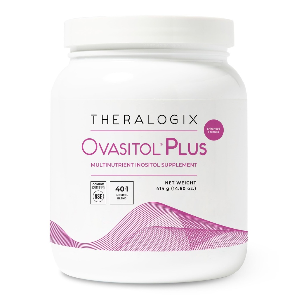 Theralogix Ovasitol Plus Canister Metabolic Health Supplement - Myo-Inositol & D-Chiro Inositol+Chromium Picolinate+Alpha-lactalbumin & Vitamin D