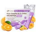 Myo-Inositol & D-Chiro Inositol Powder 40:1 - Inositol Supplement for Women, PCOS & Hormonal Balance Support - Folate, D3-30 Calamansi Lime Stick Packs