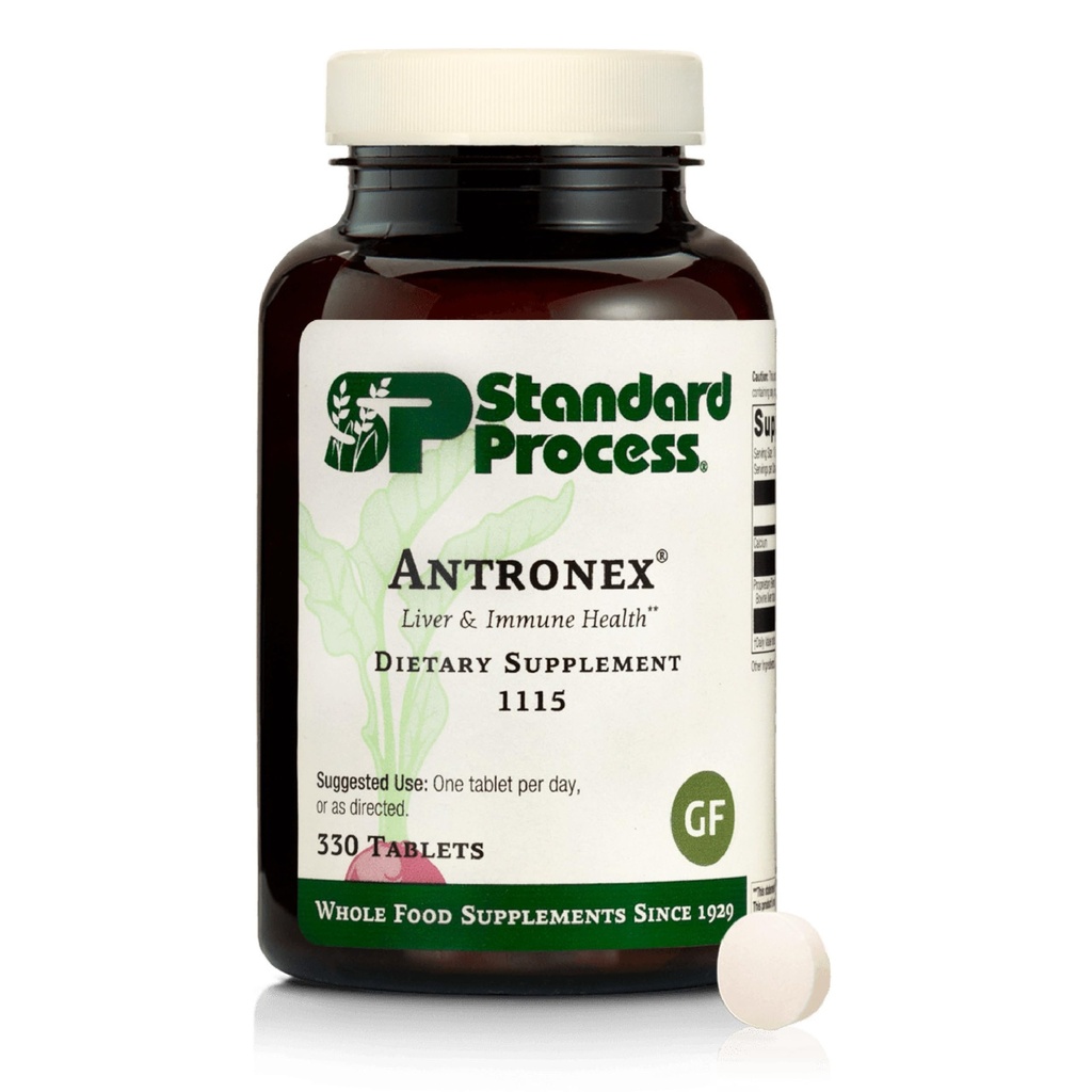 Standard Process Antronex Liver Health Suplement dietetyczny - Bezglutenowy, Non-Dairy, Non-Soy & Non-Grain immunologiczna opieka - 330 Tabletki