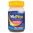 MidNite Deep Sleep Dodatkowa siła, 10 mg Melatonin Sleep Aid, Non-Habit Forming, Ziołowy suplement diety dla dorosłych, Bez narkotyków, Bez glutenu, Bez mleka, Przyjazny dla warzyw, 36 Gummies