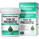 Probiotyki CHOICE lekarza do zarządzania wagą i wzdęcia - 6 struny probiotyczne - Prebiotyki - Kluczowy składnik Cayenne - Wsparcie Gut Health - Zarządzanie wagą dla kobiet i mężczyzn - Zielona herbata - 30 CT
