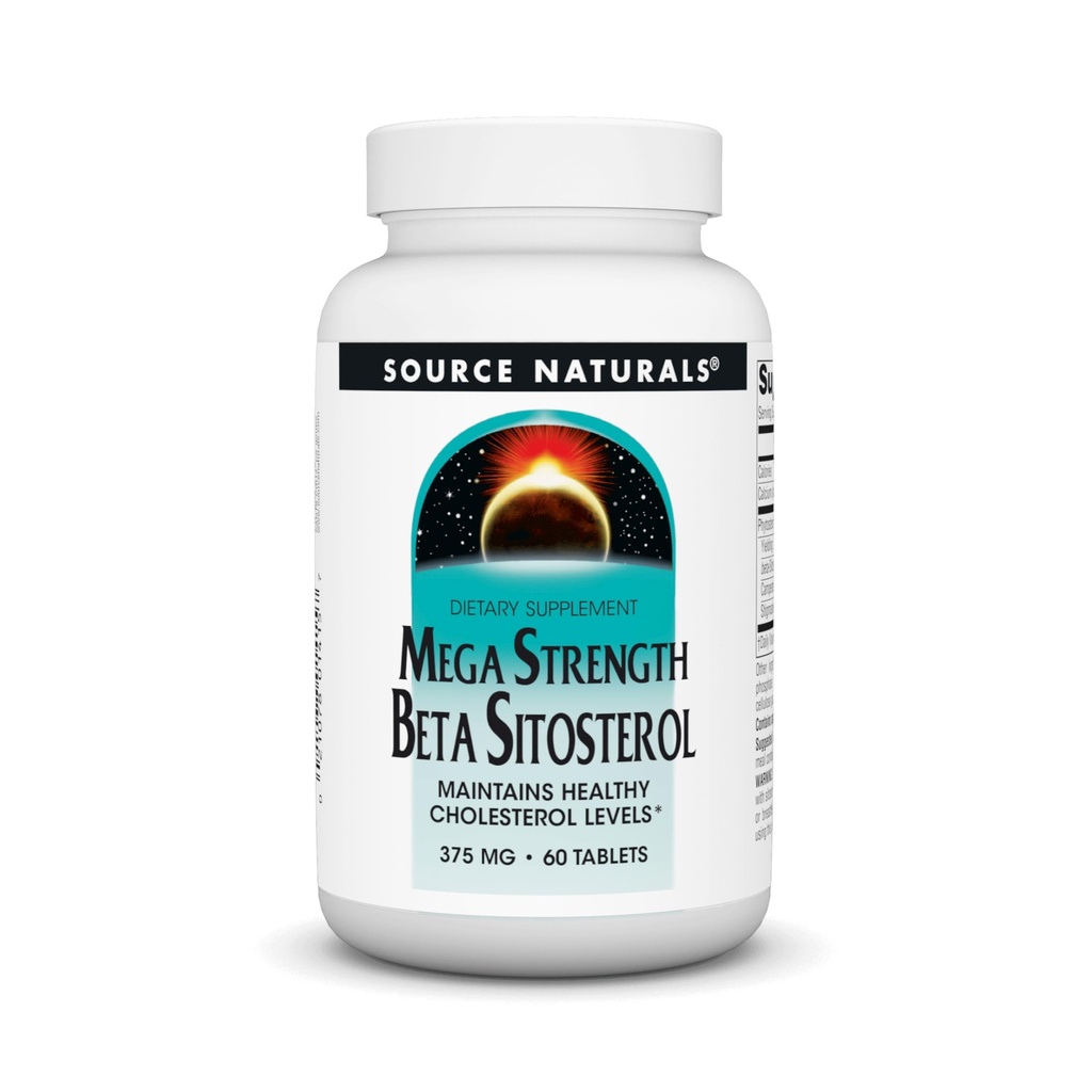 Źródło Naturals Mega Strength Beta Sitosterol 375mg - 60 tabletek