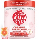 Peach Perfect Creapine for Women - Mikronizowany Monohydrat Kreatyny Proszek z BCAA & Kolagen do wsparcia Glute Siła, Wzmacnia energię, Focus, Siła, i Endurance - Różowy Lemoniada, 30 Służenie