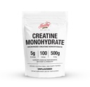 HEARTHY FOODS Kreatyna jednowodny proszek mikronizowany 500G - 100 Służenie, 5000mg na Podawanie (5g) - dla mężczyzn i kobiet Wzrost mięśni & Odzysk - UNFLAVORE