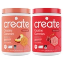 Stwórz jednowodzian Gummie - Peach Pump Duo - Sour Peach & Sour Cherry - Gummies dla kobiet i mężczyzn, NSF Certified, 3 Party Tested, Anti-Melting Formula, 180 Count (2- Pack)