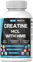 Kreatywna HCL + HMB Kapsułki 124; 410mg HMB na Podawanie & 1250mg Kreatywnego Hydrochlorku 124; Performance Formula & Ultra- Pure Siła 124; Brak wzdęcia, Wysoko rozpuszczalny - 120 Kapsułki