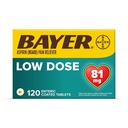 Bayer Aspiryna Schemat, 81mg Enteric Coated Tablets, Reliever Pain / Fever Reducer, 120 Count