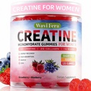 Creatine for Women,Creatine Monohydrate Gummies with Collagen+ BCAAs+Hyaluronic Acid+VitaminsC and b12,Sugar Free,Vegan,Supplement for Muscle,Skin, Hair & Nail Support, Mixed berry,120 Counts