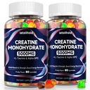 Monowodne gumki dla kobiet i mężczyzn - Gummie dla kobiet przed treningiem kobiet Chewables z L- Tauryne & Alpha GPC, Builder mięśni bez cukru, Energy Boost, Wegan Non-GMO (160 Count)