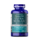 Puritan 's Pride Ultra Woman 50 Plus Wysoka wydajność Wydajność Release Daily Multivitamin z cynku, Suplement diety do zdrowego starzenia i produkcji energii celulozowej, 2 Dostawa Miesiąc, 120 Count