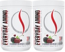 Purus Labs Everyday Amino BCAA Powder | Amino Acids for Muscle Hydration & Recovery | Sugar Free & Gluten Free | 30 Servings (BlackBerry Cherry) (Pack of 2)