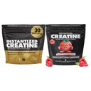 Zyski w luzem Intantized Creature Bundle, Solved pre Workout proszku, Wspiera budowanie mięśni, Siła i wydajność, Unflavored i Malina, 60 Służenia