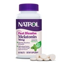 Natrol Melatonina 10mg szybko rozpuszczalne tabletki - mięta peppermint Flavor, 60 Count, wsparcie snu, szybko rozpuszczać Melatonina dla dorosłych, 60- Day Supply