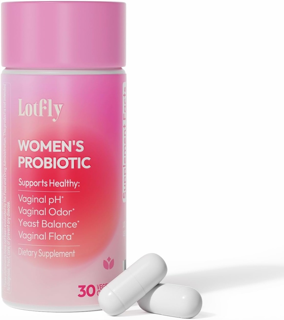 Probiotyki waginalne dla kobiet 100 Miliard CFU z ekstraktu żurawinowego dla pH Balance & UTI Wsparcie, Plus Prebiotyki i Lactobacillus, Triple Action for Vaginal, Urynary & Gut Health, 30 Kapsułki