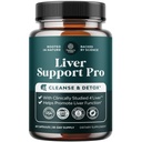 Pro Liver Supplement Supplement - 2X Bardziej skuteczne niż Ostrze Mleczne - Advanced Liver Health Supplement With Clinically Tested 4 'Liver Cleanse Detox & Repair Supplement - 60 Count (Pack of 1)