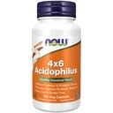Teraz żywności Suplementy, Acidophilus 4X6, 4 Miliard Potenność z 6 szczeliny probiotyczne, Szczepy zweryfikowane, 120 Kapsułki Veg