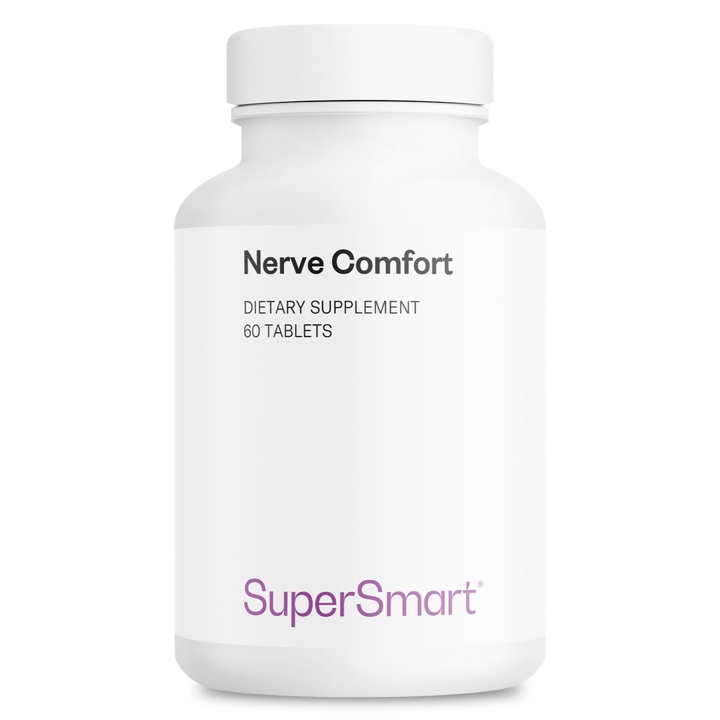 Supersmart Nerve Comfort (Advanced Formula) - with Alpha Lipoic Acid ALA, Acetyl-L-Carnitine, Benfotiamine & Magnesium Supplement | Non-GMO & Gluten Free - 60 Tablets