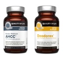 Jakość życia All Natural Immune Support and Detox Bundle - Kinoko Platinum AHCC Mushroom Extract - Deodorex Detox Supplement