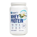 Białko LeanFit WHEY Natural Vanilla - 100% proszek z białka serwatki, 24 g białka na porcję - Grass- Fed, Gluten- Free, Low Carb, BCAA, Amino Acid - 23 Słupki, 1.83 Tuba doniczkowa