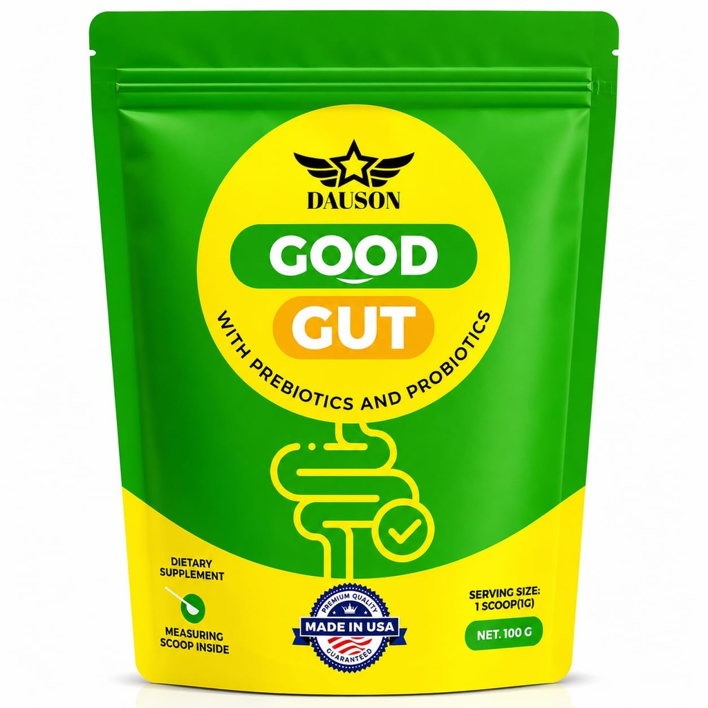 Gut Health Supplement with Prebiotics & Probiotics – Digestive Support with Triphala, Psyllium Husk, Inulin, Ginger & Turmeric – Supports Bloating, Digestion & Regularity – Powder