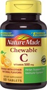 Nature Made Witamina do żucia C 500 mg tabletki, 60 Hrabia pomóc Wsparcie układu immunologicznego (Opakowanie 3)