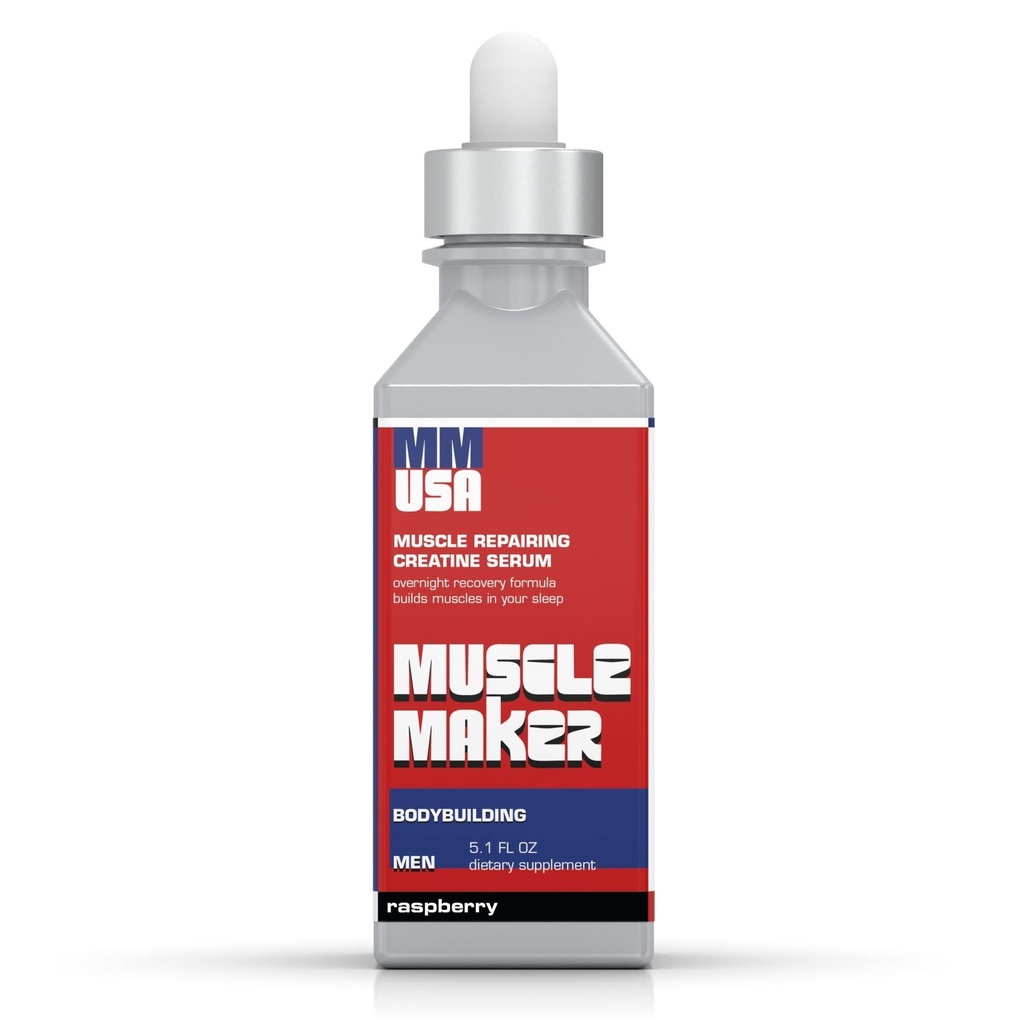 MMUSA Muscle Maker Post Workout Serum: Zwiększone zdrowie mężczyzn z przeciwutleniaczem Boost. Immunitet Powerhouse, Witamina C & Cynk. Stworzenie dla Fitness, Energy & Focus. Malina 5.1 Fl Oz