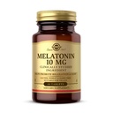 Solgar Melatonina 10 mg Tabletki o dużej dawce pomaga promować relaksację snu Klinika Melatonina Studia wspiera naturalny cykl snu Wegan Gluten Bezpłatne mleczne Bezkoszerne Sługi, 60 Hrabia