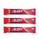 CLIF BLOKS - Przeżuwacze energii - Truskawki- Non-GMO - Żywność roślinna - Szybkie paliwo do jazdy na rowerze i Running- Workout Snack (2.1 Ounce Packet, 3 Count)