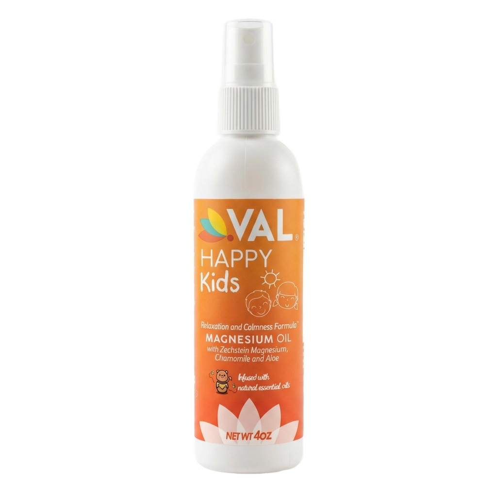 VAL Dzieci Magnezu Spray oleju - Natural Bedtime Calm & Mood Support 124; Zechstein Magnezu, Rumianek i Aloe 124; No Itch Birdn 124; Fast- Absorbing Bird124; Made in USA