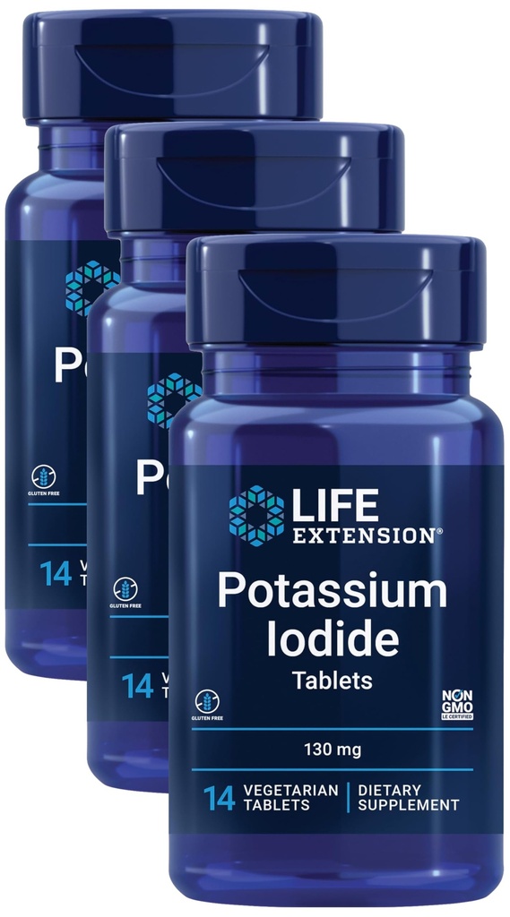 Wydłużenie życia Jodek potasu 130mg 14 tabletek (opakowanie po 3)