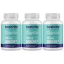 BESTVITE Cognizin Citicoline 500mg (180 Kapsułek wegetariańskich) (60x3) - Clinically Studied Premium Choline Nootropic - No Stearates - Vegan - Gluten Free - Brain Supplements for Memory and Focus