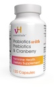 vH Essentials Probiotics for Women with Prebiotics, Cranberry & Witamina C - 120 kapsułki (60 Day Supply) -Probiotics Support Gut Balance, Health & Uurinary Tract Health for Women