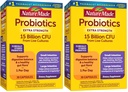 Nature Made Probiotics for Digestive Health Dodatkowa siła 15 Miliard CFU z żywych kultur, Probiotyki dla kobiet i mężczyzn, 30 Kapsułki probiotyczne, 30 Day Supply, (Opakowanie 2)