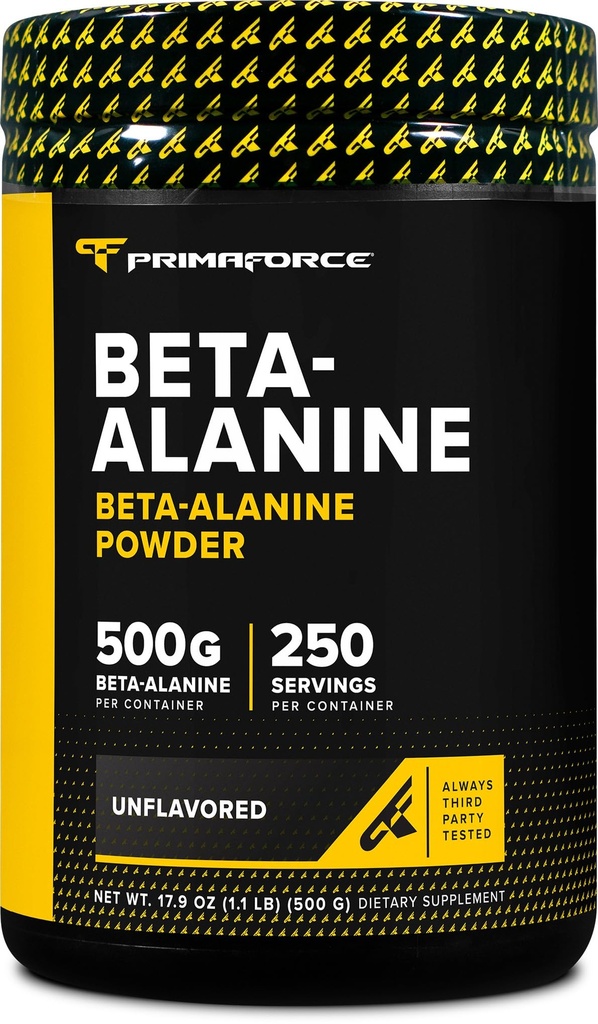Primaforce Beta Alanine Proszek 500 Grams (1.1lbs) Unflavored - Przed treningiem i po treningu suplement