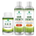 Najlepsza Ziemia Naturals Hair Growth Starter Set z Witaminy wzrost włosów, Szampon i odżywka