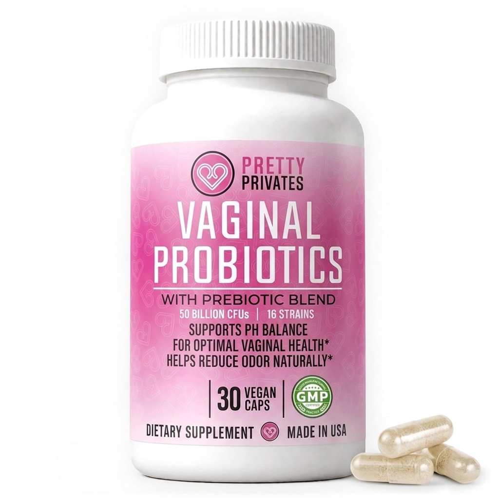 Pretty Privates Probiotyki waginalne dla kobiet - Zdrowie waginalne - PH Balance from a Probiotic Supplement - Not a Supposeratory - 60ct