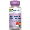 SOLARAY Rhodiola Schizandra - Rhodiola Rosea Extract - Wsparcie energetyczne i sporadyczne Stress Relief Supplement - Vegan, Laboratorium zweryfikowane, 60- Day Guarantee - 60 Służenie, 60 VegCaps