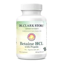 Dr Clark Betaine HCL Suplement z pepsyną, 800mg, 100 kapsułek żelatynowych