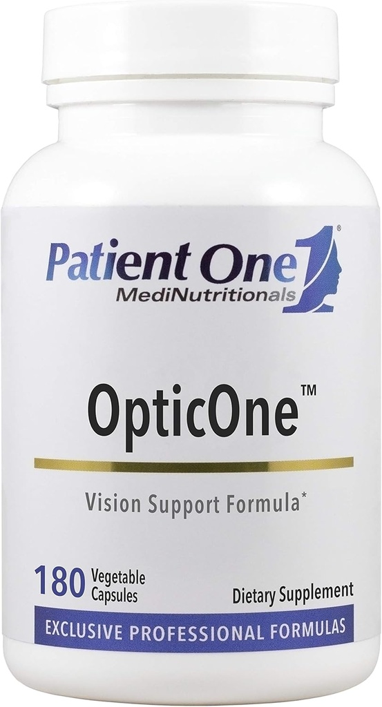 Pacjent 1 OpticOne 124; Suplement do funkcji Optic Nerve Health and Eyesight * 124; Witaminy A i E, Luteina, ALA i więcej 124; 180 Kapsułki