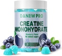 Monowodne Gummie Kreatynowe 5000mg dla mężczyzn i kobiet, Monowodny Kreatywny dla mięśni, Budowanie mięśni, Energy Boost, Pre- Workout Supplement (120 Count) -Blueberry Flavor