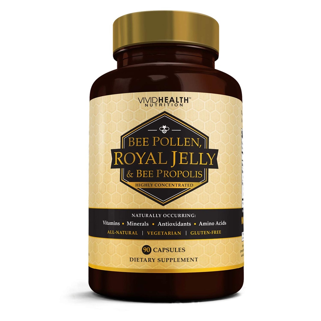 Kapsułki High Potency Royal Galaretka i Bee Pollen, 90 Hrabia