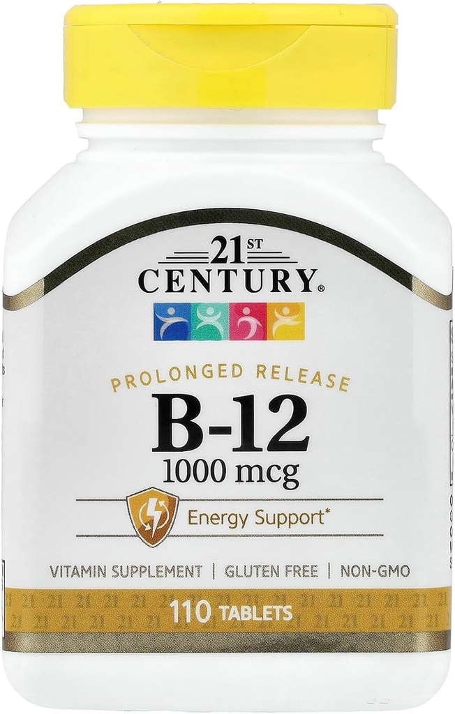 21 Century B 12 1000 µg Tabletki o przedłużonym uwalnianiu, 110