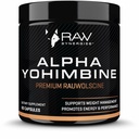 RAW Synergie Alpha Yohimbine - Fitness Supplement Supplement for Long- Lasting Energy, Alert Mind & Metabolic Health Support - Czyste, Natural Supplement - 60 Kapsułki