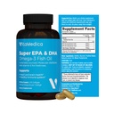 Super EPA / DHA Fish Oil 750mg of Essential Omega-3 Fatty Acids 124; EPA & DHA Acids 124; Heart Health, Brain Health, Immune System Health