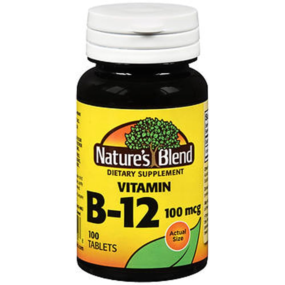 Mieszanka naturalna Witamina B12 100 µg Tabletki - 100 ct, Opakowanie po 2