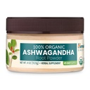 Himalaya Organic Ashwagandha Proszek, 45 Day Supply - Herbal Adrener Support for Stress Relief, Wsparcie energetyczne i przypadkowej bezsenności - USDA Organic, Non-GMO, Wegan, Gluten Free, Flavorless 4 oz