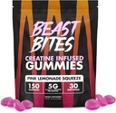 BEAST BITES - Kreatyna Infused Gummies - 5g Creapure Creature Monhydrate Per Serving - NSF Certified for Sport - 30 Służenia
