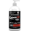 Finest for Pets Wild Alaskan Salmon Oil for Dogs & Cats - Omega 3 Fish Oil with Pollock & Salmon for Sensitive Skin & Coat Health. EPA & DHA Łagodzenie Swędzenia, Wspomaga Wspólne, Immune & Heart Health (32oz)