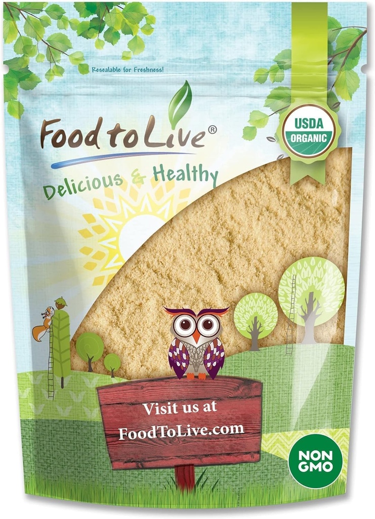 Żywność do życia - Organic Lion 's Mane Mushroom Powder, 4 uncje - Podnieść swój mózg Wellness z Premium, Non-GMO, Naturalne i Vegan Superfood do lepszego skupienia