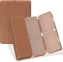 FYY Codzienne Pill Organizator, 7 Komory Przenośne Pill Case, [Projekt składany] do kieszeni torebki do przechowywania witamin, Cod Liver Oil, Suplementy i Medicination- Brown